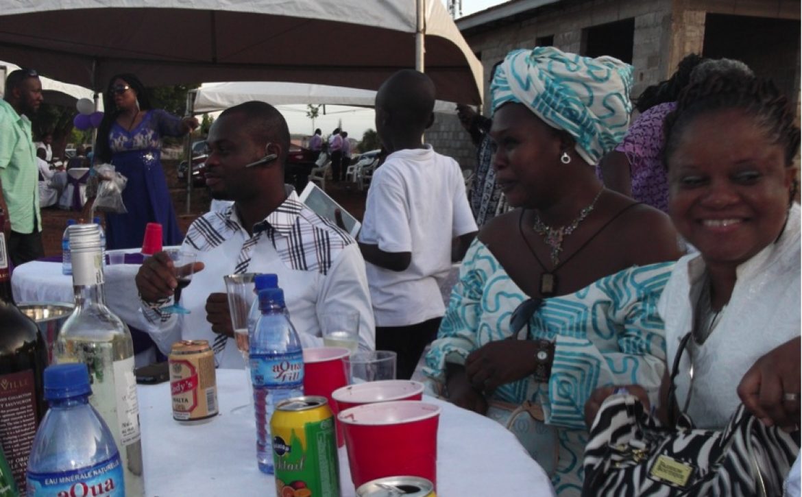 With Yvonne, Dr Bortey, Angela and Esther