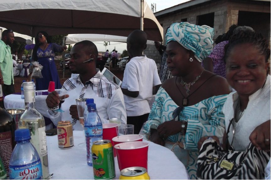 With Yvonne, Dr Bortey, Angela and Esther